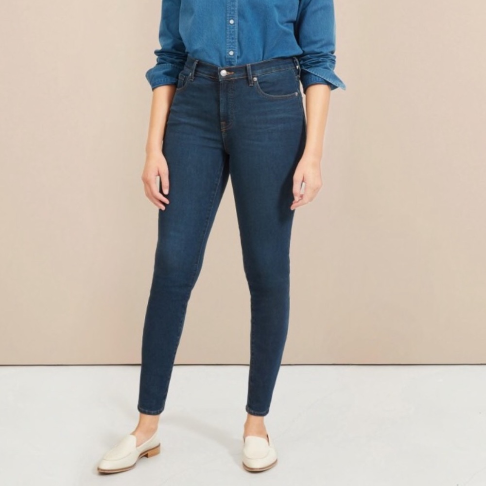 Everlane Authentic Stretch Mid Rise Skinny Jeans